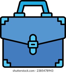 Briefcase vector icon. Can be used for printing, mobile and web applications.