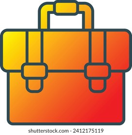 Briefcase vector icon. Can be used for printing, mobile and web applications.
