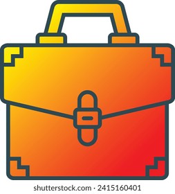 Briefcase vector icon. Can be used for printing, mobile and web applications.