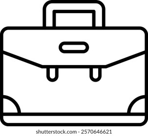 Briefcase vector icon. Can be used for printing, mobile and web applications.