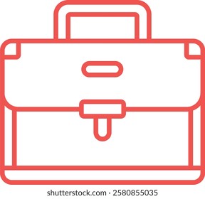Briefcase vector icon. Can be used for printing, mobile and web applications.