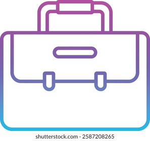 Briefcase vector icon. Can be used for printing, mobile and web applications.