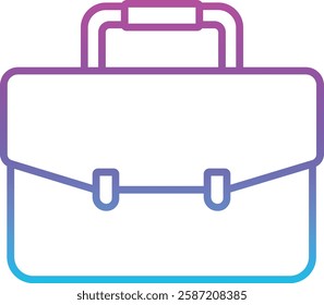 Briefcase vector icon. Can be used for printing, mobile and web applications.