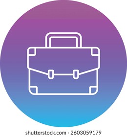 Briefcase vector icon. Can be used for printing, mobile and web applications.