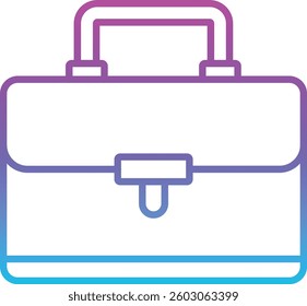 Briefcase vector icon. Can be used for printing, mobile and web applications.