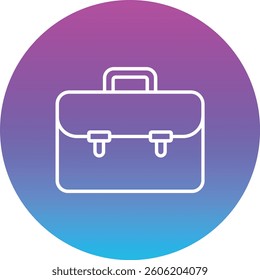 Briefcase vector icon. Can be used for printing, mobile and web applications.