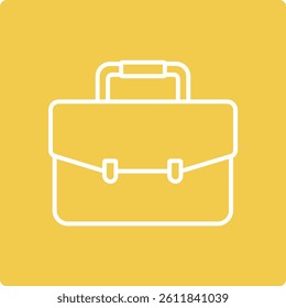 Briefcase vector icon. Can be used for printing, mobile and web applications.