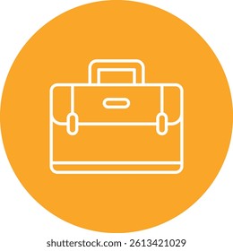 Briefcase vector icon. Can be used for printing, mobile and web applications.