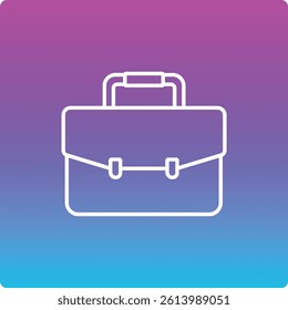 Briefcase vector icon. Can be used for printing, mobile and web applications.
