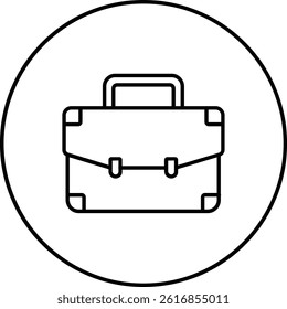 Briefcase vector icon. Can be used for printing, mobile and web applications.