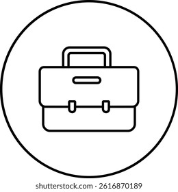 Briefcase vector icon. Can be used for printing, mobile and web applications.