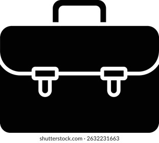 Briefcase vector icon. Can be used for printing, mobile and web applications.