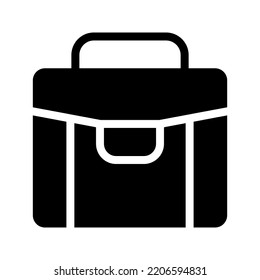Briefcase vector icon color editable