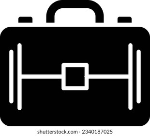 Briefcase Vector Icon Glyph Style