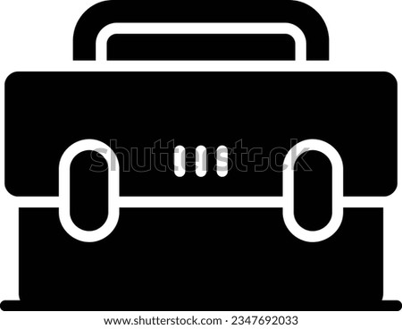 Briefcase Vector Icon Glyph Style