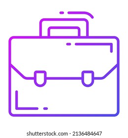 briefcase vector icon. Illustration for graphic and web design.