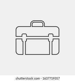 Briefcase vector icon illustration sign