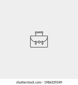 Signo de ilustración de icono de vector de maletero