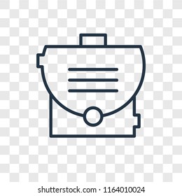 Briefcase vector icon isolated on transparent background, Briefcase logo concept
