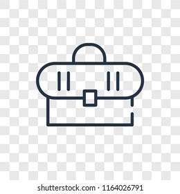 Briefcase vector icon isolated on transparent background, Briefcase logo concept