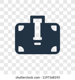 Briefcase vector icon isolated on transparent background, Briefcase transparency logo concept