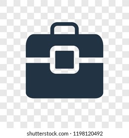 Briefcase vector icon isolated on transparent background, Briefcase transparency logo concept