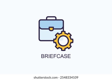 Briefcase Vector Icon Or Logo Illustration