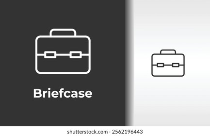 Briefcase Vector, Icon Or Logo Sign Isolated Symbol Illustration