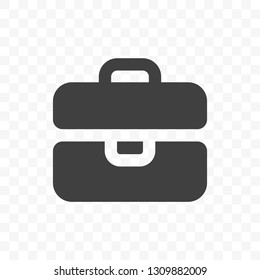Briefcase vector icon. Mobile app and web site portfolio business case element
