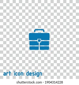 briefcase vector icon on an abstract background