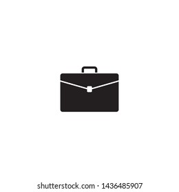 Briefcase vector icon on white