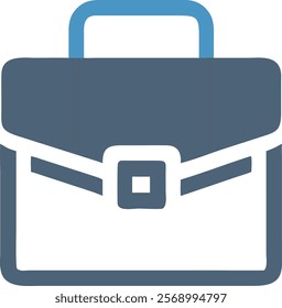 briefcase vector icon on white background