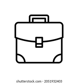 Conjunto de iconos de vector de maletín. colección de signos de ilustración de portafolios. Símbolo de bolsa.