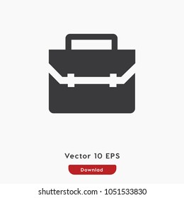 Briefcase vector icon. Portfolio symbol. Best modern flat pictogram illustration for web and mobile apps design