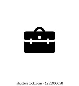 Briefcase vector icon. Briefcase sign on white background. Briefcase icon for web and app
