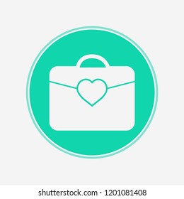 Briefcase vector icon sign symbol