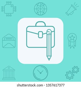 Briefcase vector icon sign symbol