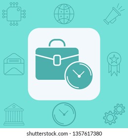 Briefcase vector icon sign symbol