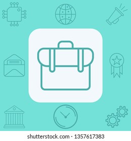 Briefcase vector icon sign symbol
