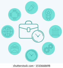 Briefcase vector icon sign symbol