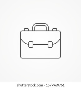 Briefcase vector icon sign symbol