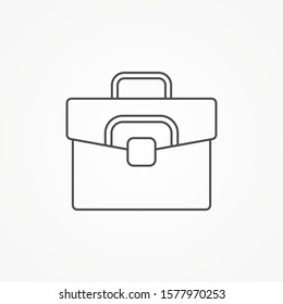 Briefcase vector icon sign symbol