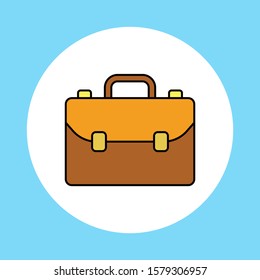 Briefcase vector icon sign symbol