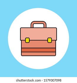 Briefcase vector icon sign symbol