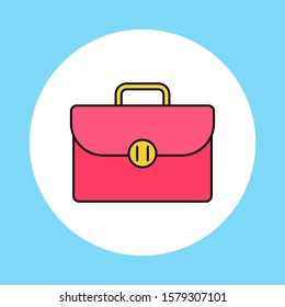 Briefcase vector icon sign symbol