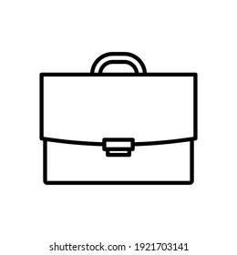 icono del vector de maletín, símbolo del maletín y diseño del símbolo