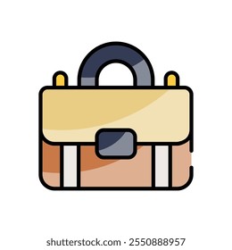 Briefcase vector icon stock illustration