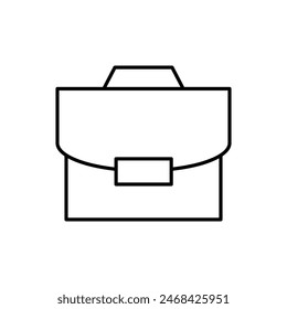 Icono de Vector del maletín. Adecuado para libros, tiendas, tiendas. Trazo editable en estilo de contorno minimalista. Símbolo de diseño
