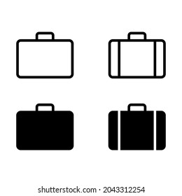 briefcase vector icon. suitcase icon