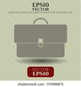 Briefcase vector icon or symbol